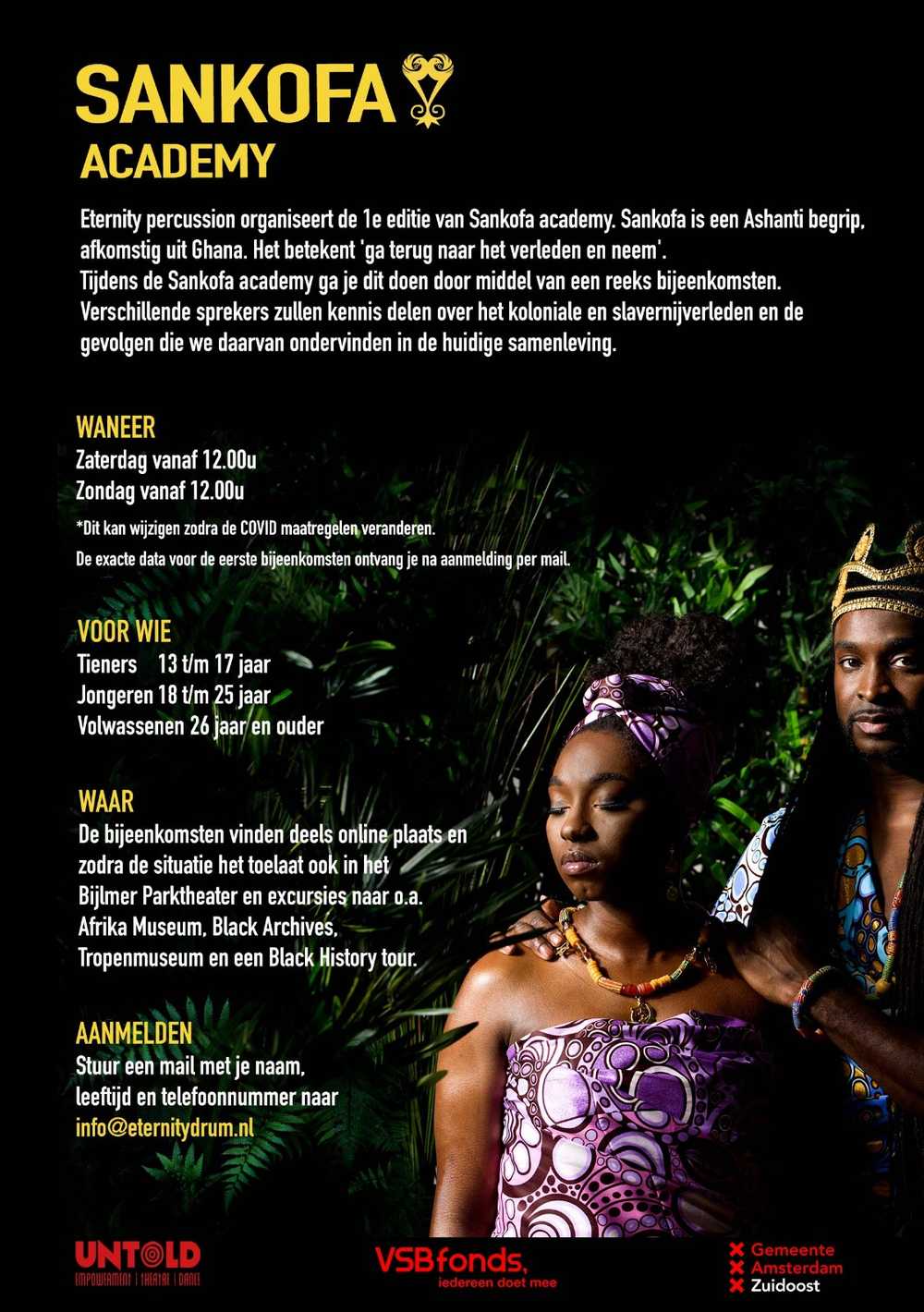 Sankofa Flyer Achterkant